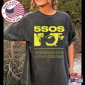 Seconds Of Summer Fan T-Shirt 5Sos Shirt World Tour  5 Tee